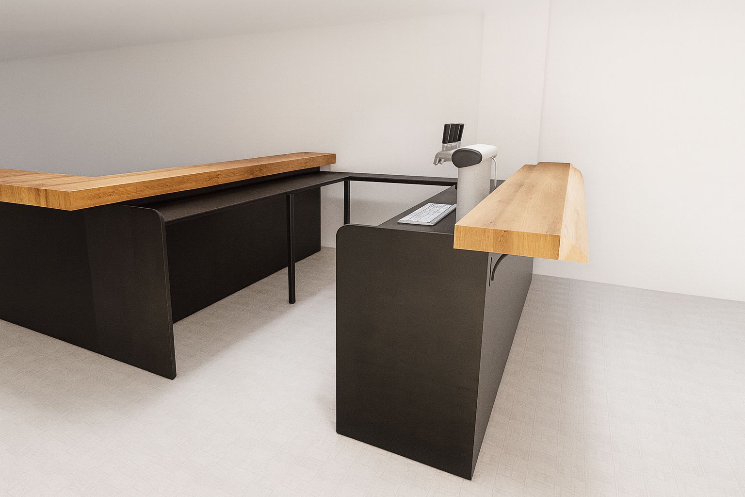 Modélisation 3D du bar — Dévéco Design