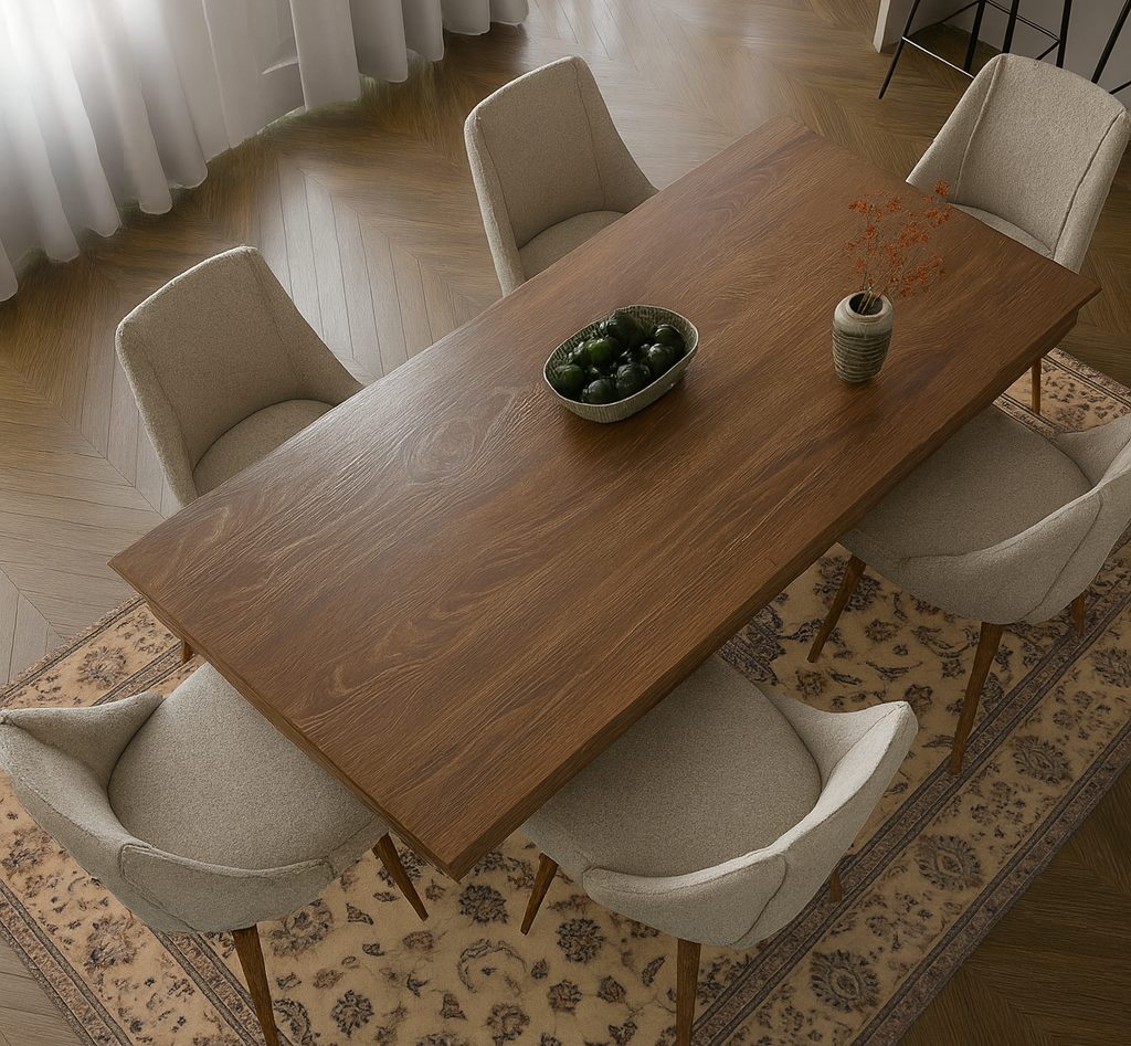 Table de repas en chêne sur-mesure — Biarritz, Pays Basque